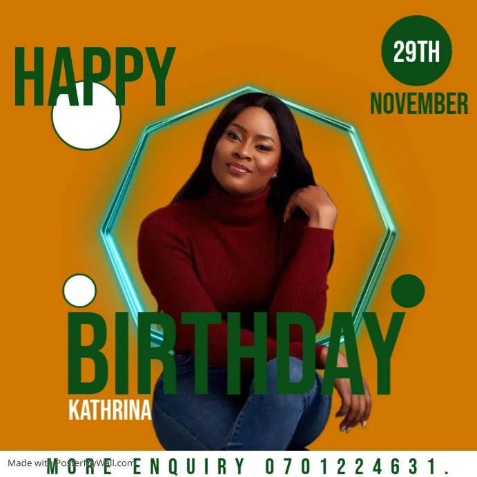BIRTHDAY CARD Template | PosterMyWall