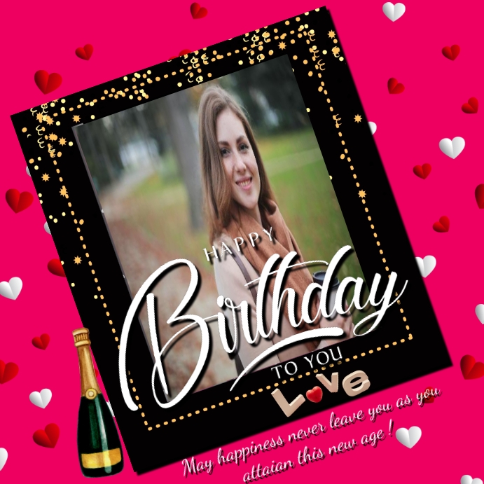birthday card for my love Template | PosterMyWall
