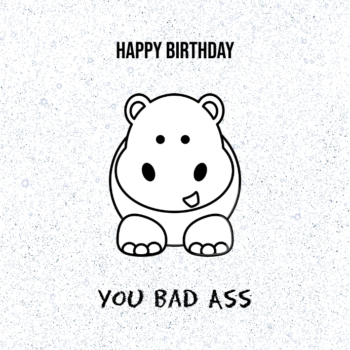 Birthday Card Template bad | PosterMyWall