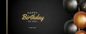 birthday card template Banner Twitch
