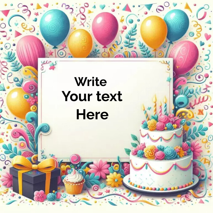 Birthday card template flyer | PosterMyWall