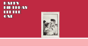 Birthday card with picture and message Facebook begivenhed cover template