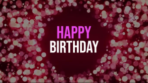 Lyserød Birthday Celebration Facebook-covervideo Template