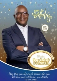 BIRTHDAY CELEBRATION CARD A6 template