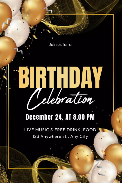 BIRTHDAY CELEBRATION Template | PosterMyWall