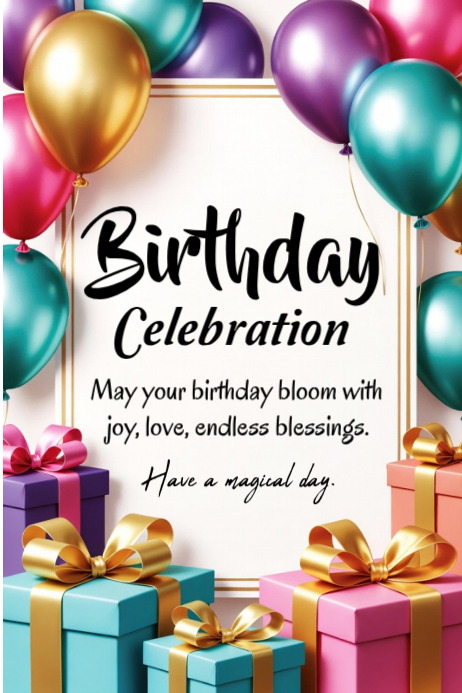 Birthday Celebration Template | PosterMyWall