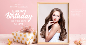 Rosa Birthday Celebration Facebook Shared Image Template
