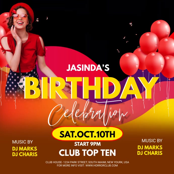 birthday celebration Template | PosterMyWall