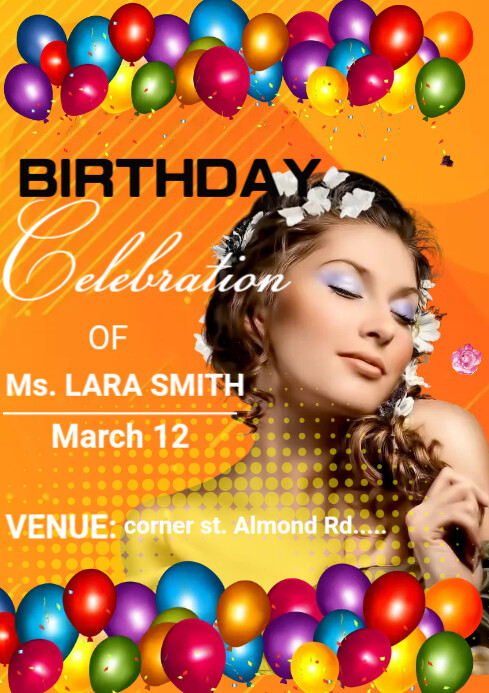 Birthday Celebration Template | PosterMyWall