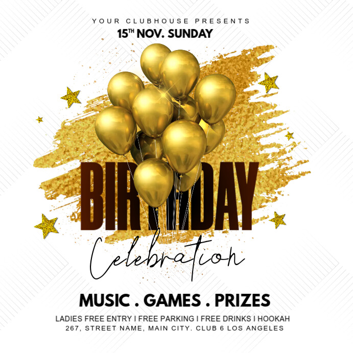 birthday celebration Template | PosterMyWall