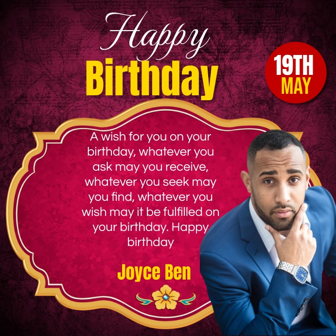 birthday celebration Template | PosterMyWall