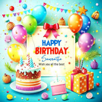 Birthday Celebration Instagram Post Video template