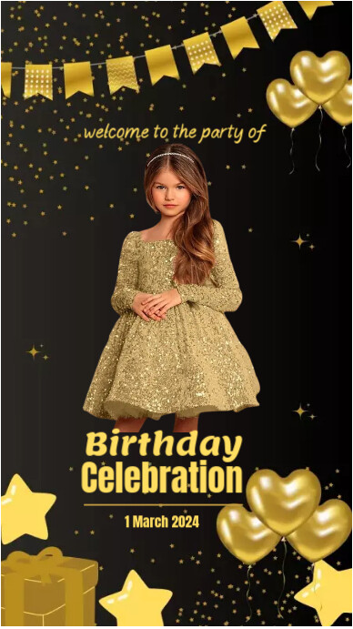 Birthday celebration Instagram story Template | PosterMyWall