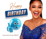 Birthday Celebration Large Rectangle Video template