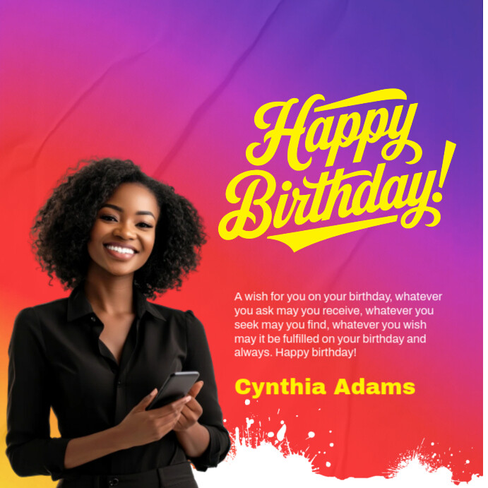 Birthday celebration post Template | PosterMyWall