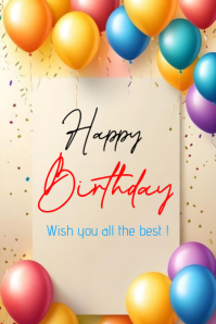 Birthday Celebration Poster template