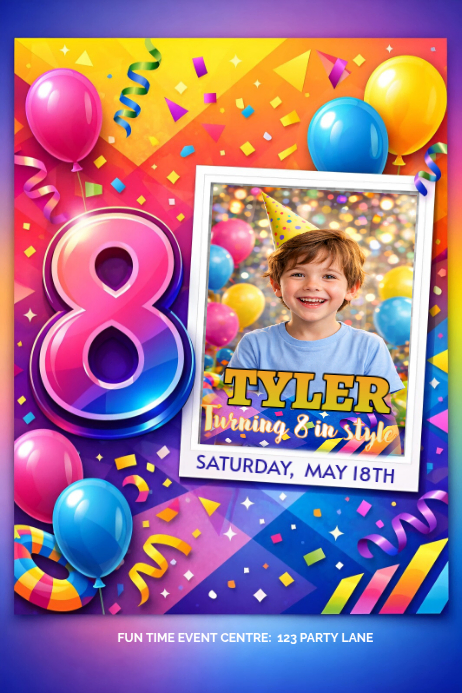 Birthday Celebration Posters Template | PosterMyWall