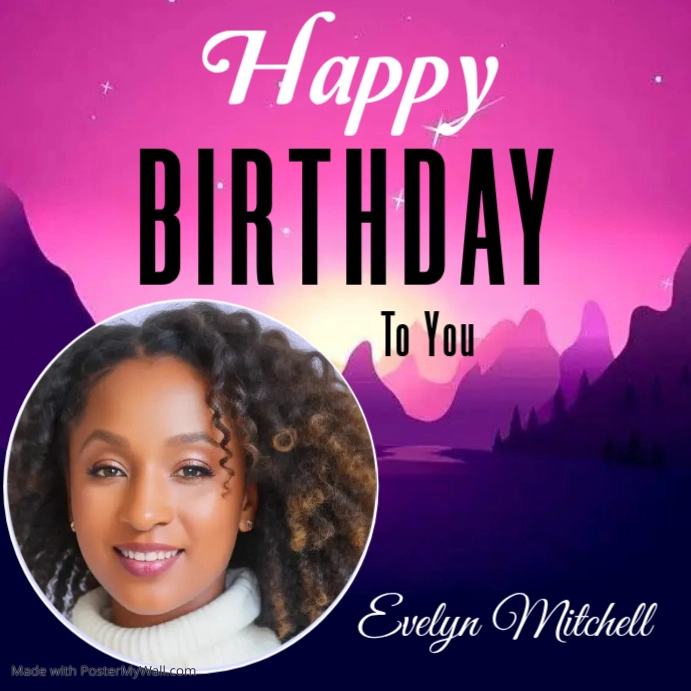 Birthday Celebration Square Template | PosterMyWall