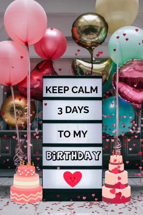 Birthday countdown template | PosterMyWall