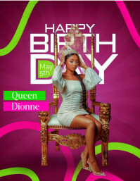 Birthday Flyer (US Letter) template