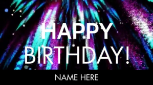 Sort Birthday Celebration งานแสดงผลงานแบบดิจิทัล Template