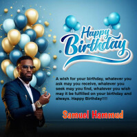 Birthday Publicação no Instagram template