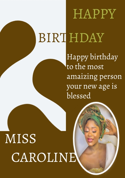 Birthday A4 template