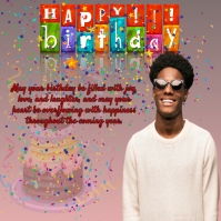 Birthday card Template | PosterMyWall