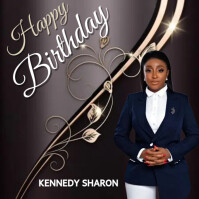 Birthday Square (1:1) template