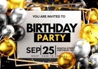 birthday Postcard template