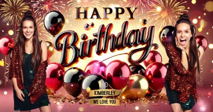 BIRTHDAY DESIGN TEMPLATE Facebook Shared Image