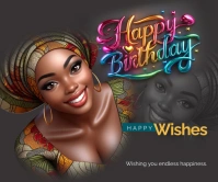 Birthday Rectángulo Grande template