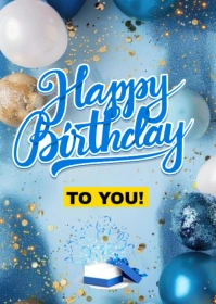 birthday A6 template