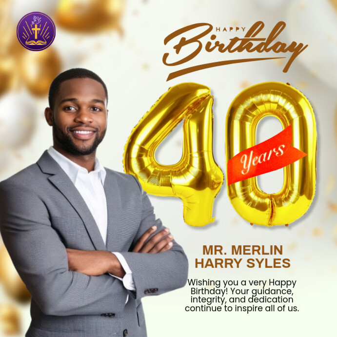 birthday Instagram 帖子 template