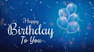 birthday Digitalt display (16:9) template