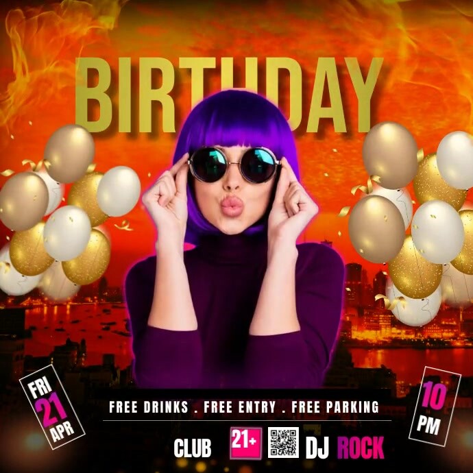 BIRTHDAY Instagram Post template