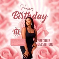 birthday Publicación de Instagram template