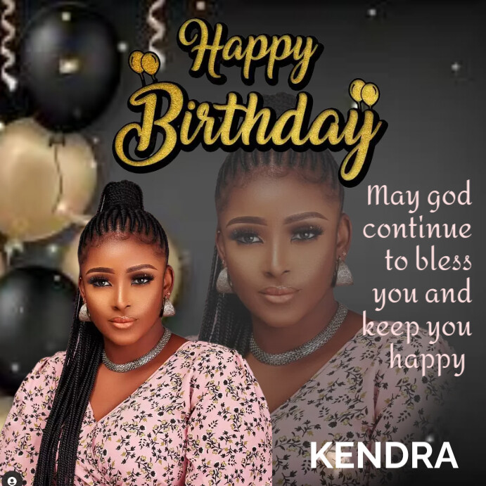Birthday Quadrat (1:1) template