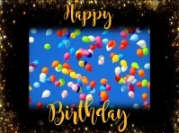 BIRTHDAY Panneau de jardin template