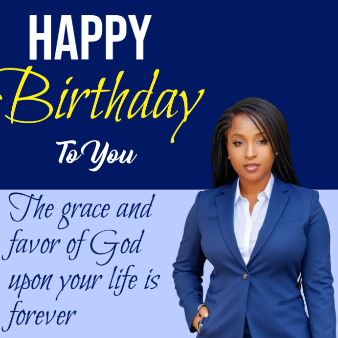 Birthday Vierkant (1:1) template
