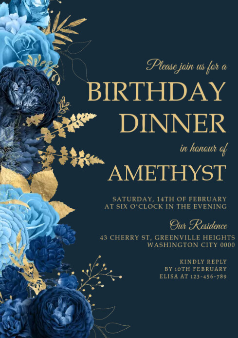 Birthday A4 template
