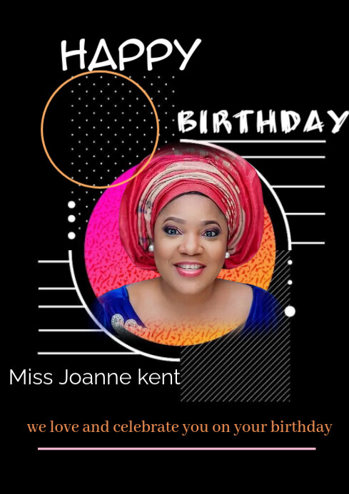 Birthday A4 template