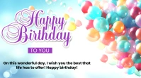 Birthday Presentation (16:9) template