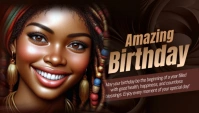 Birthday Blog Header template