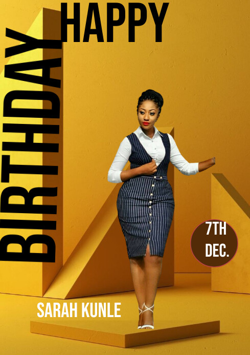 BIRTHDAY A4 template