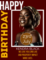 Birthday Flyer (US Letter) template