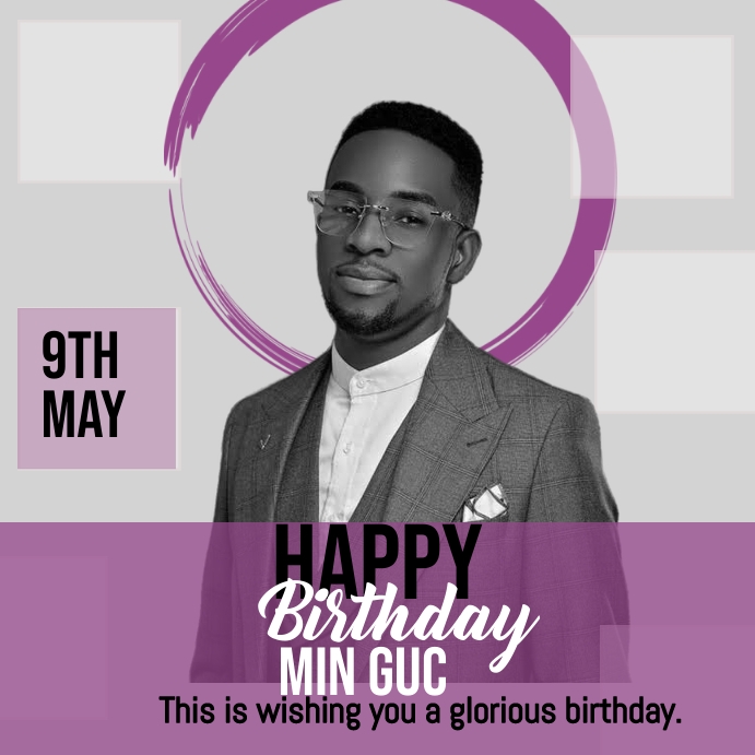 BIRTHDAY Template PosterMyWall