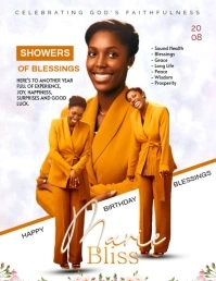 birthday Flyer (US Letter) template