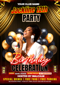 birthday A4 template