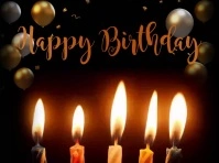 BIRTHDAY Panneau de jardin template